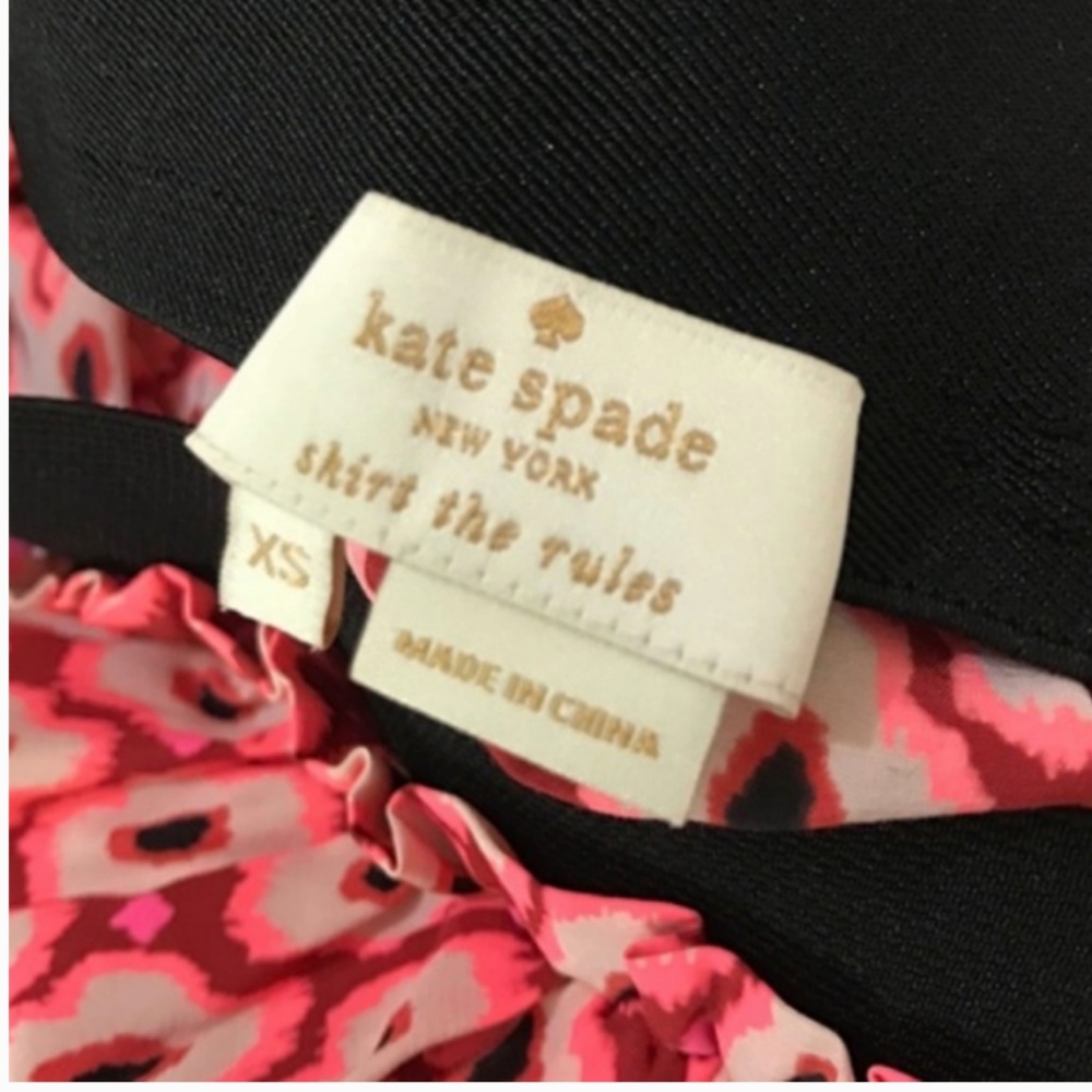 kate spade posy ikat print full skirt size xs nwot - Picture 6 of 8